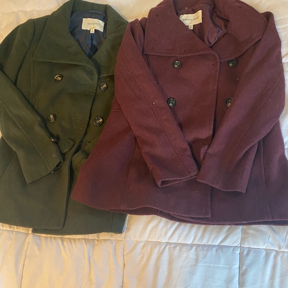 Pea Coats CLOSET CLEAROUT. MUST BUY BY MIDNIGHT 8/29!!